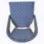 Tabourets de bar 4 pieds en aluminium bleu sarcelle avec repose-pieds-51264680