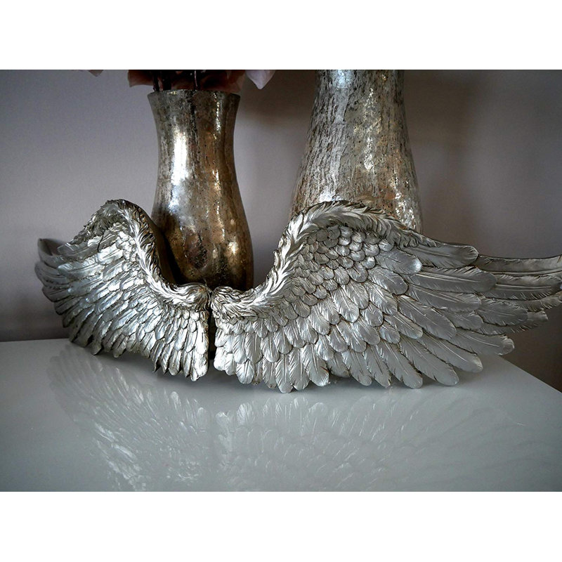 Daisy Religious & Spiritual Figurines & Sculptures, 10cm H x 22cm W x 2.5cm D, Silver