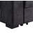 Ollie 95"W Black Woven Fabric Reversible Sleeper Sectional Sofa With Storage Chaise Cup Holder Charging Ports And Pockets