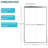 48" W X 76" H Semi- Shower Door, Bypass Sliding, Brushed Nickel, Clear Tempered Glass, Bathroom Upgrade Project Sliding 48"x76", Practical Solution-118281531