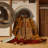 Machine Washable Art Deco Brown Area Rug-258788959