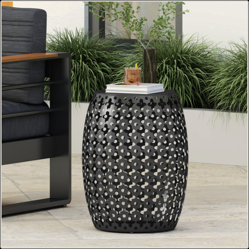 Sturdy And Stylish Metal End Table With Exquisite Design For Any Space