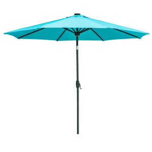 Arlmont & Co. Jeanine 120'' Lighted Market Umbrella & Reviews | Wayfair