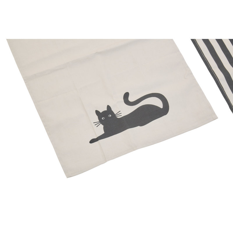 Cotton Stripe Waffle Tea Towel Kitchen Towel