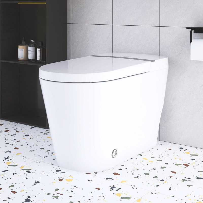 Toilette à simple chasse en céramique Smart toilettes 1,05 GPF