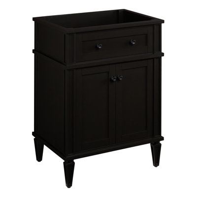 Meuble-lavabo 24 po Elmdale - noir anthracite - meuble-lavabo seulement