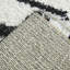 Tapis abstrait moderne crème / noir Hashlamoun-2128665400