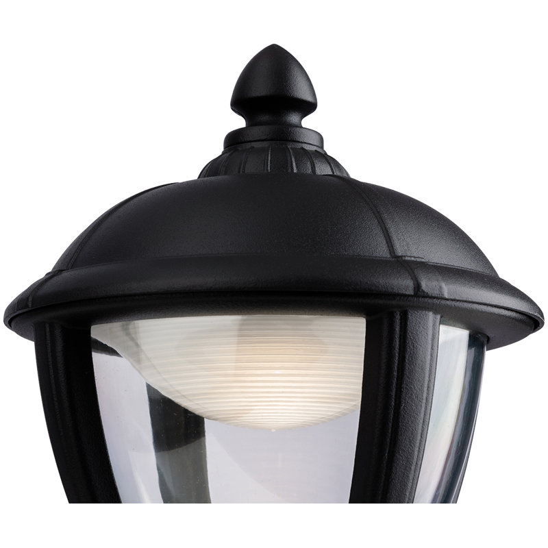 Unite Matte Black Integrated LED Outdoor Wall Lantern