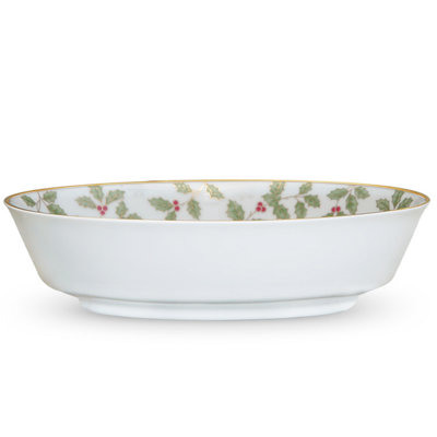 Noritake Holly and Berry Gold Vegetable Bowl, 9-3/4", 32 oz.