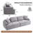 Boneless Upholstered Sofa With Pillow-1846419467