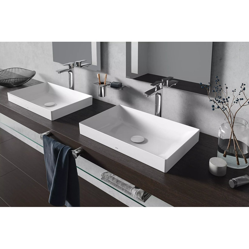 Kiwami® 23.63" Vessel Bathroom Sink, Matte Black