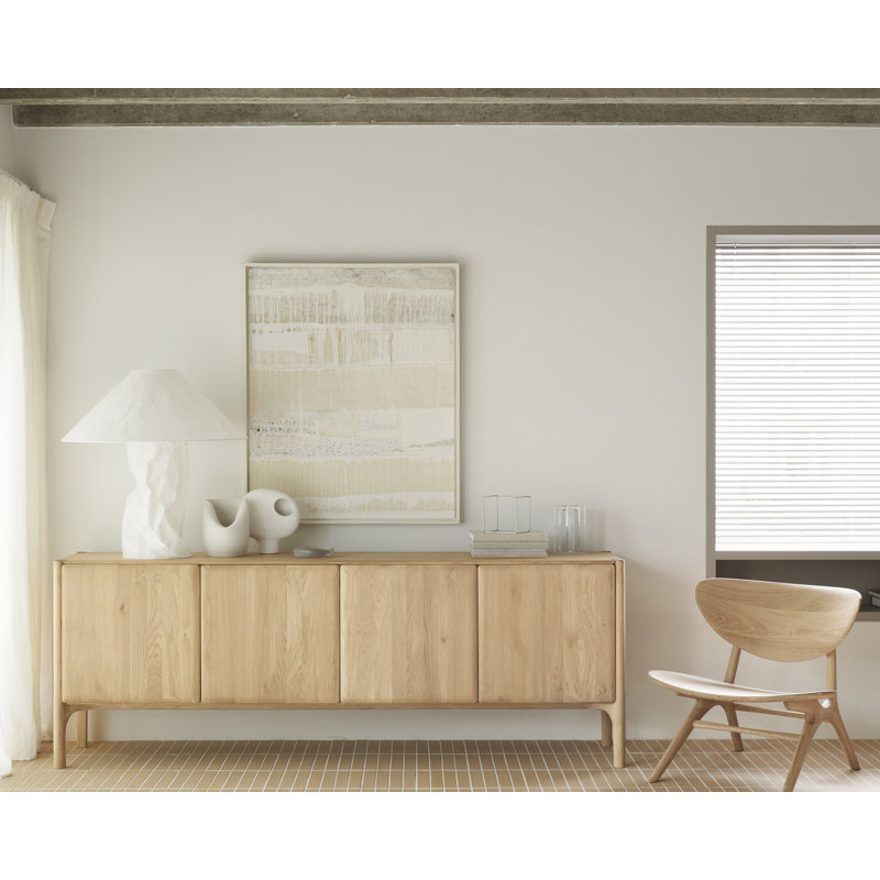 Pi 91'' W Solid Wood Sideboard, Natural