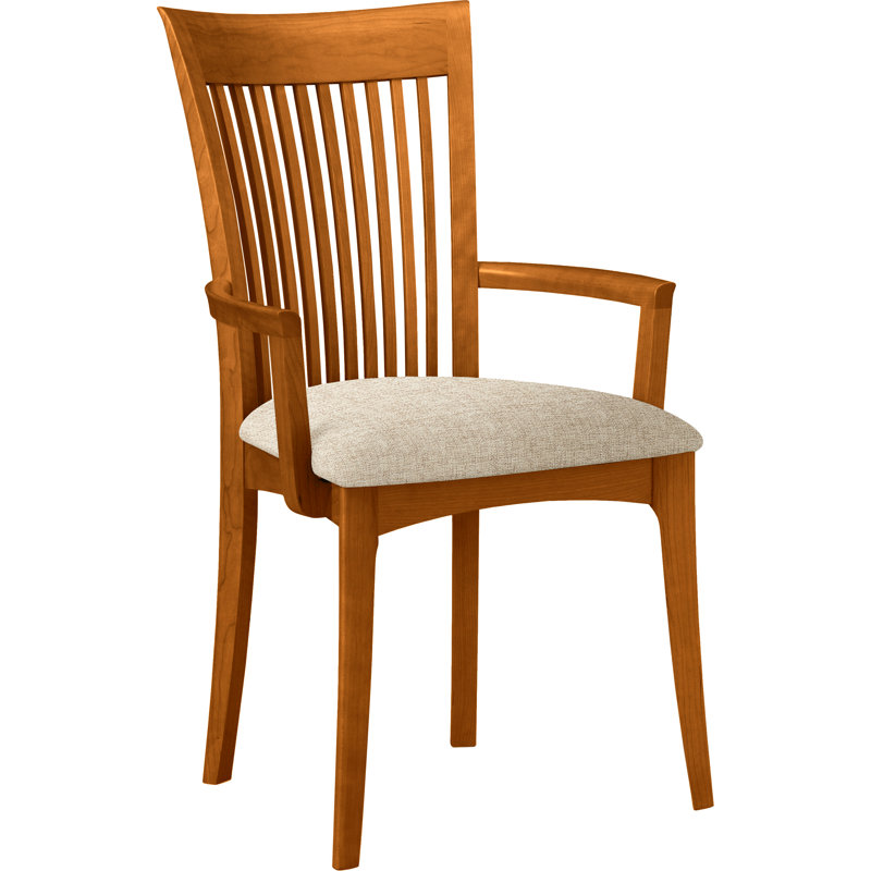 Sarah 19.25'' H Upholstered Armchair, Autumn Cherry, Hemp Fabric