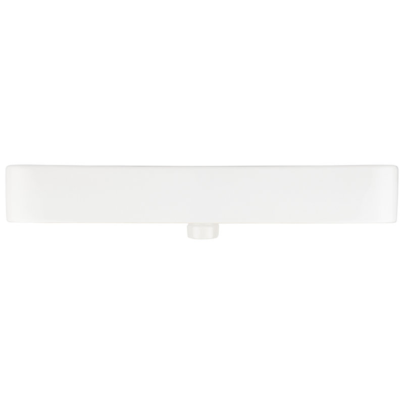 33" Burleson White Porcelain Rectangular Wall Bathroom Sink with Overflow