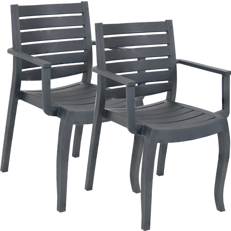 Fauteuils de salle à manger Dorthula, Gris