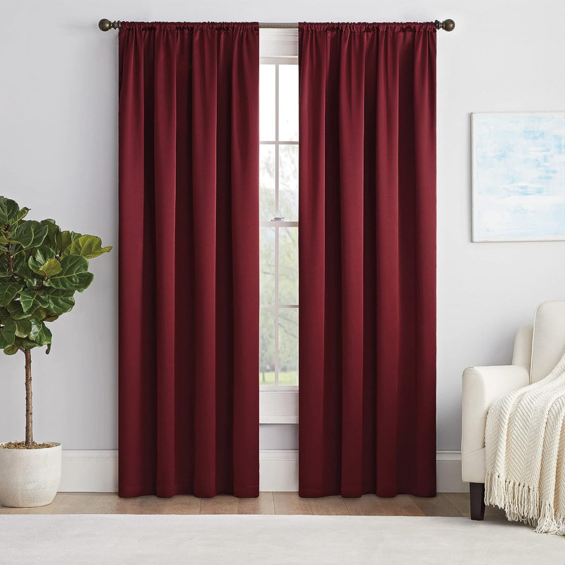 Blackout Curtain Single Panel, 84" W x 54" L, Meriot