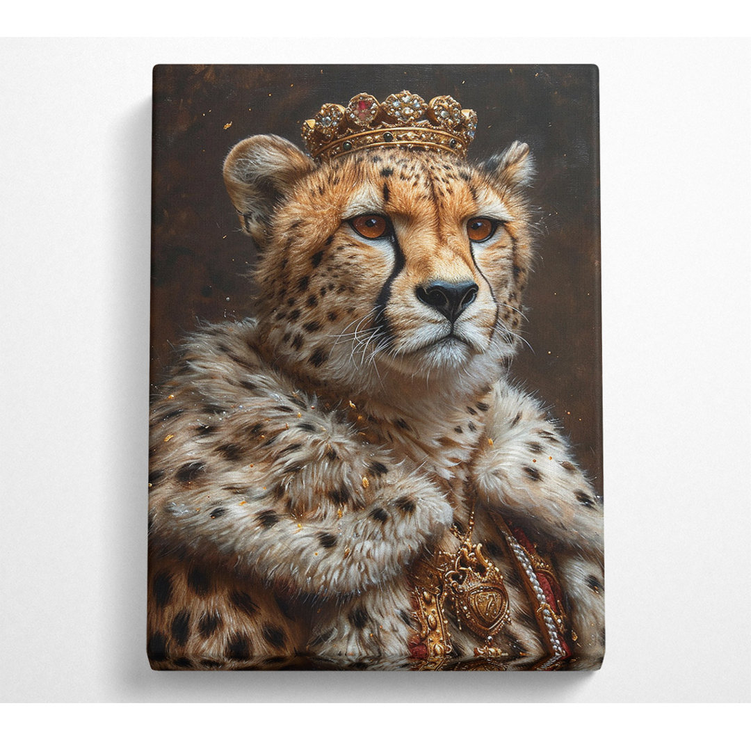 Cheetah Royalty - Kunstdrucke ohne Rahmen auf Leinwand