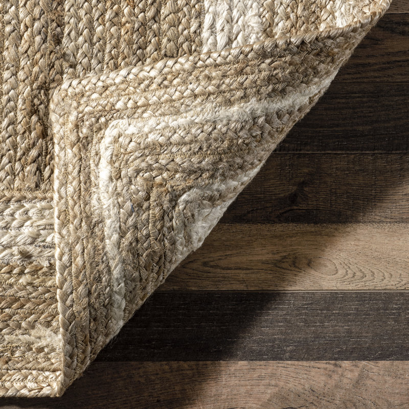 Ankita Bordered Jute Area Rug, Runner 2'6" x 8'