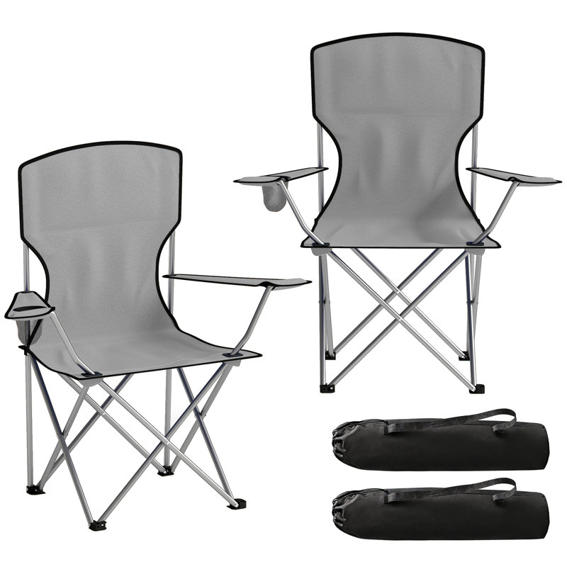 Folding Camping Chair, Grey
