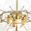 Lustre de sphère spoutnik 6 lumières Fregoso