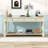 Dolo 63" Console Table with 3 Drawers and Shelf, Wood Entryway Table in Mediterranean Style-44256020
