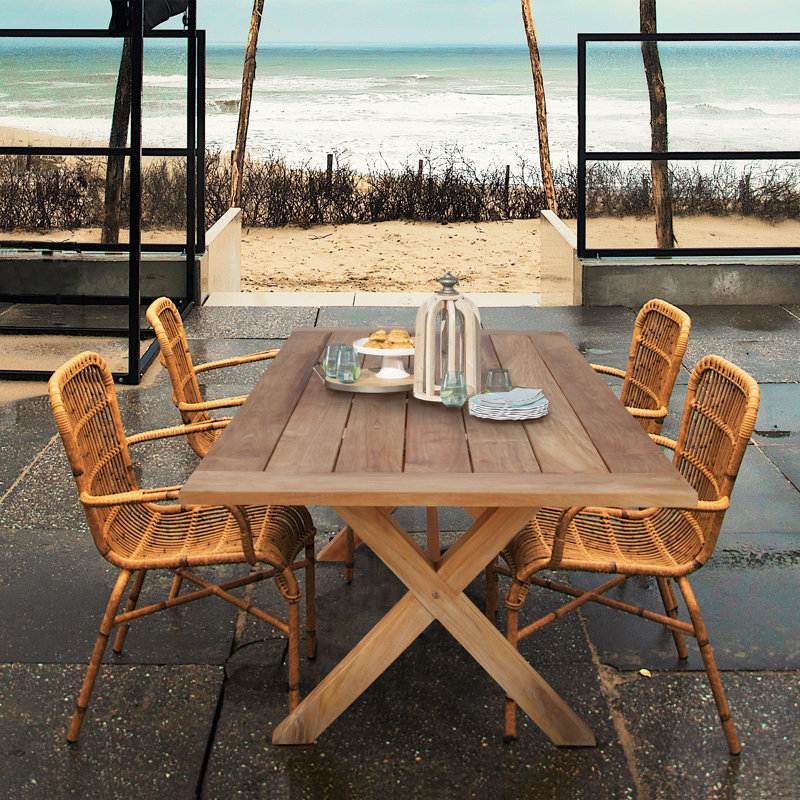Chumley Outdoor Teak Dining Table
