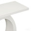Console moderne avec base en forme d'œuf, stabilité et durabilité accrues, design épuré pour la décoration intérieure, parfaite pour le salon ou la chambre à coucher