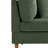 Seemab Upholstered Green Corduroy Armchair with Pillow Back, One Arm Single Chair Module Part For Sectional Sofa-1038438105