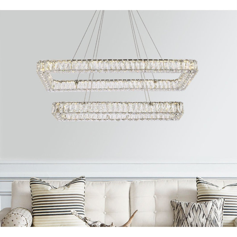 Maart - Light Pendant, 80" H x 42" W x 18" D, Chrome