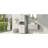 Large Bathroom Cabinet With Laundry - , White, Tipping Storage In White With Spacious And Tilt-Out Hamper