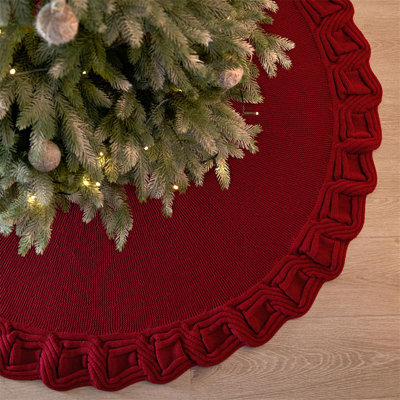 Groß Weihnachtsbaum Decke Rock Rot