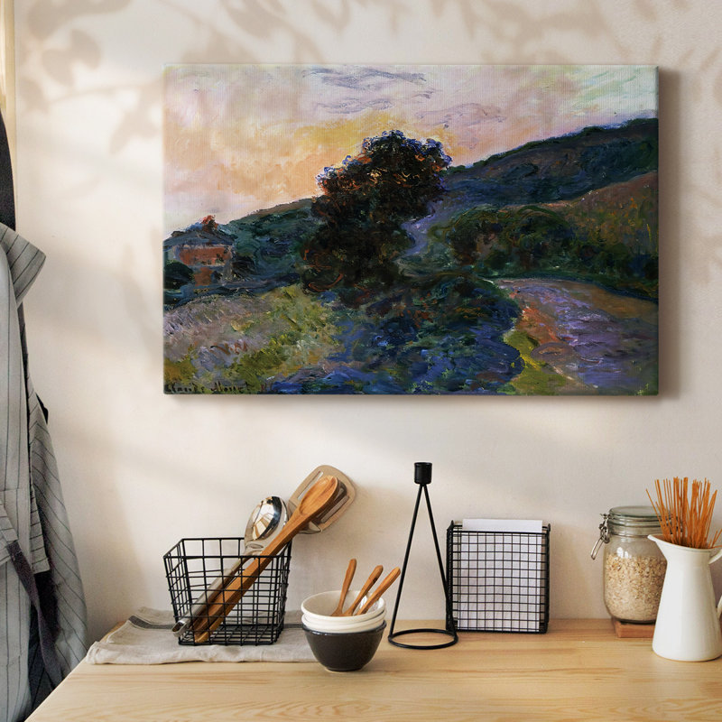 Sunset at Giverny, 1886-Gallery Wrapped Canvas