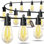 Guirlandes d'extérieur imperméables à intensité variable avec lumières incandescentes pour le jardin S14 LED