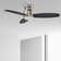52" Alcena 3 - Blade LED Smart Flush Mount Ceiling Fans with Lights