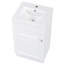 Meuble-lavabo 18 po avec lavabo, meuble-lavabo avec tablette de porte et tablette réglable, blanc