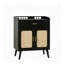 Meuble de rangement de cuisine avec tiroir, 2 portes et tablettes de rangement-133529202