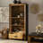 Modern Brown Solid Wood Display Stand