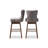 Upholstered Counter Stool with Solid Wood Frame-326954228