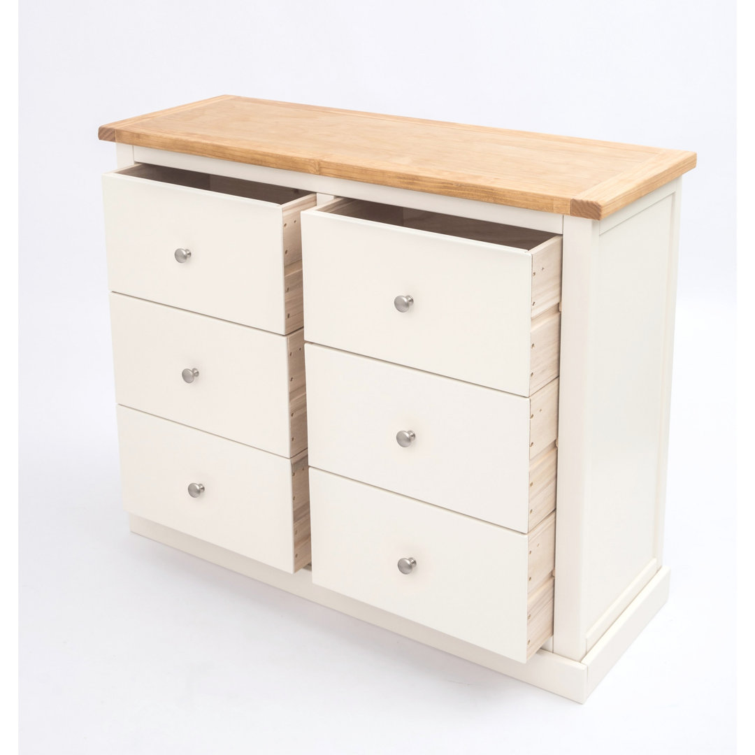 110cm W 6 - Drawer Chest of Drawers