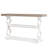 55" French Country Console Table, Farmhouse Sofa Table With 3-Storage Shelf, Gray And White Entryway Table For Hallway, Foyer And Living Room, Floral Carved Accent
