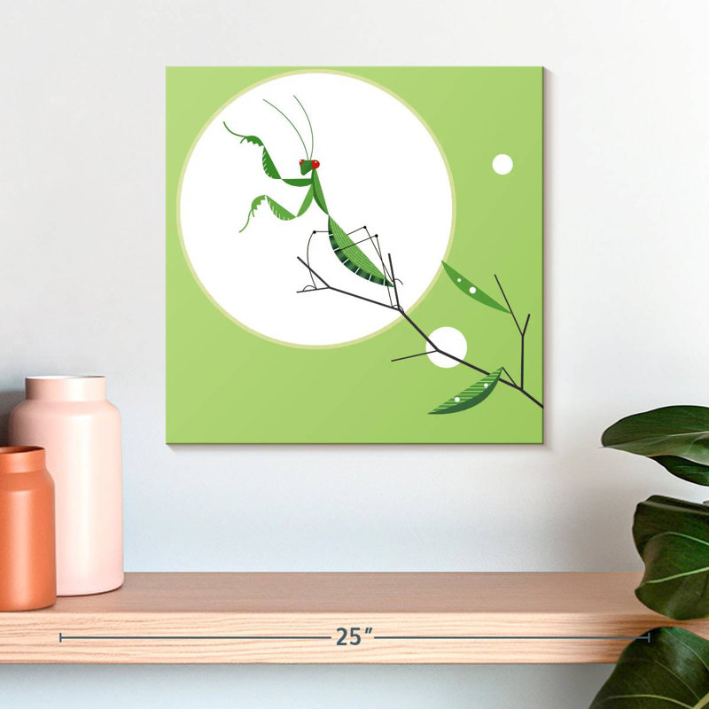 Brampt Green Praying Mantis, 16'' H x 16'' W