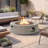 Borgia Concrete Propane Fire Pit Table-1245473925