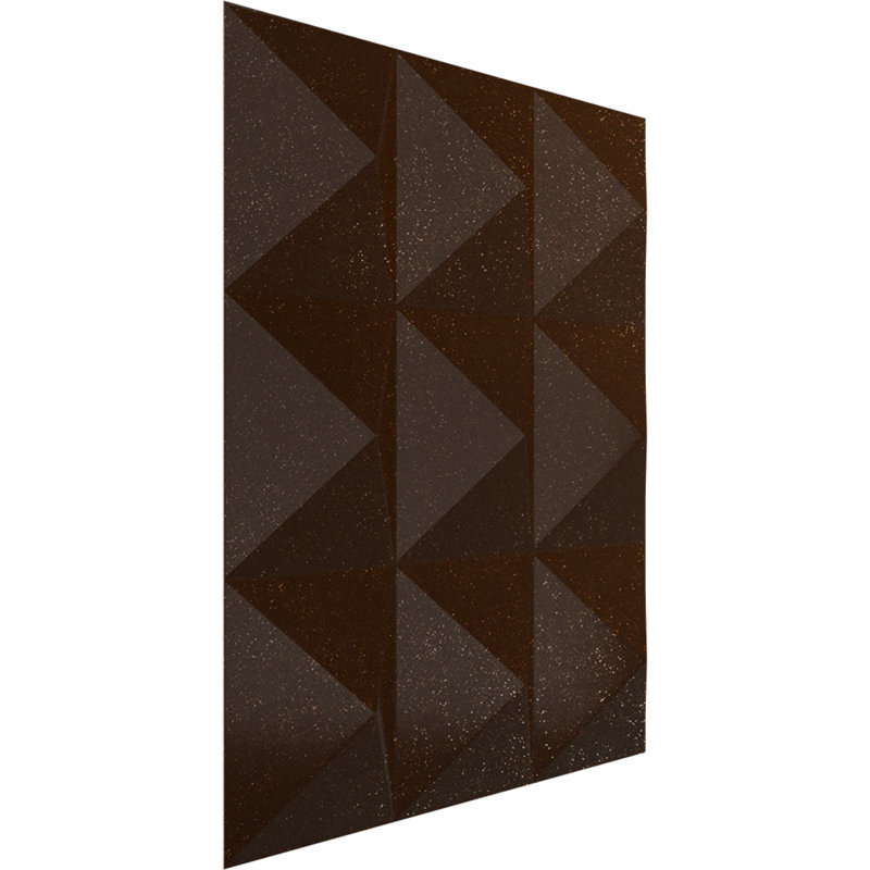11 7/8"W x 11 7/8"H Benson EnduraWall Decorative 3D Wall Panel, Textured Metallic Mystic Brown (Covers 0.98 Sq. Ft.)
