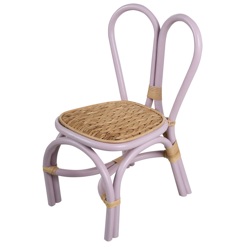 DESIMI Wicker / Rattan Side Chair, Violet