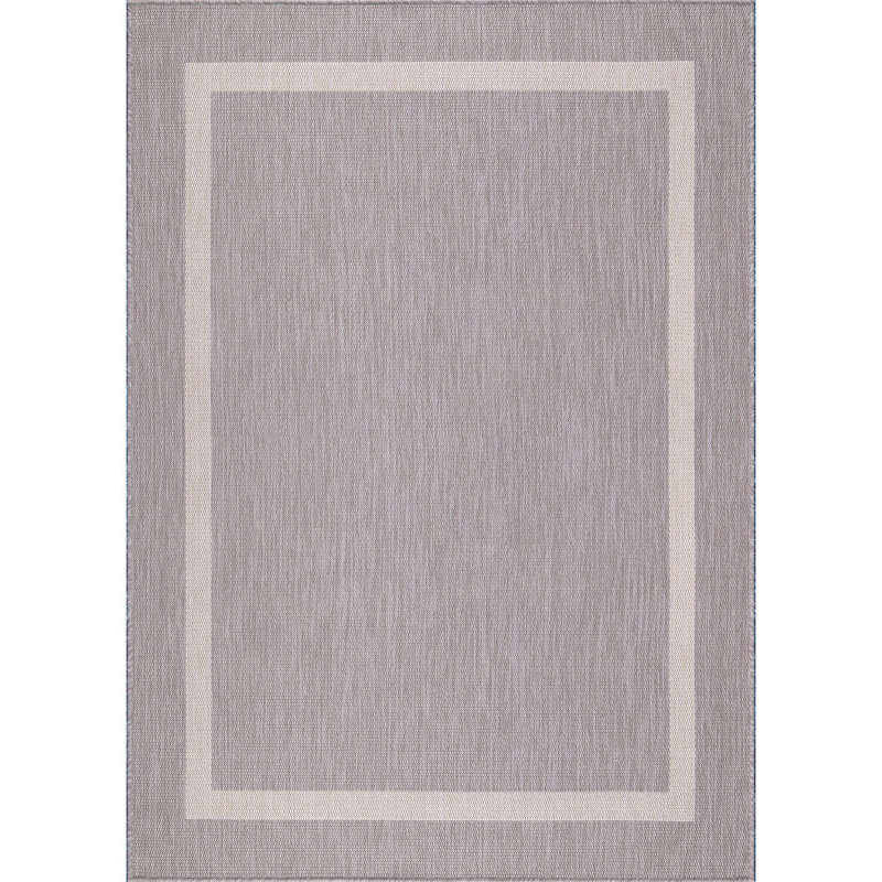 Waikiki Geometric Indoor/Outdoor Rug, Gray, Rectangle 9' x 12'