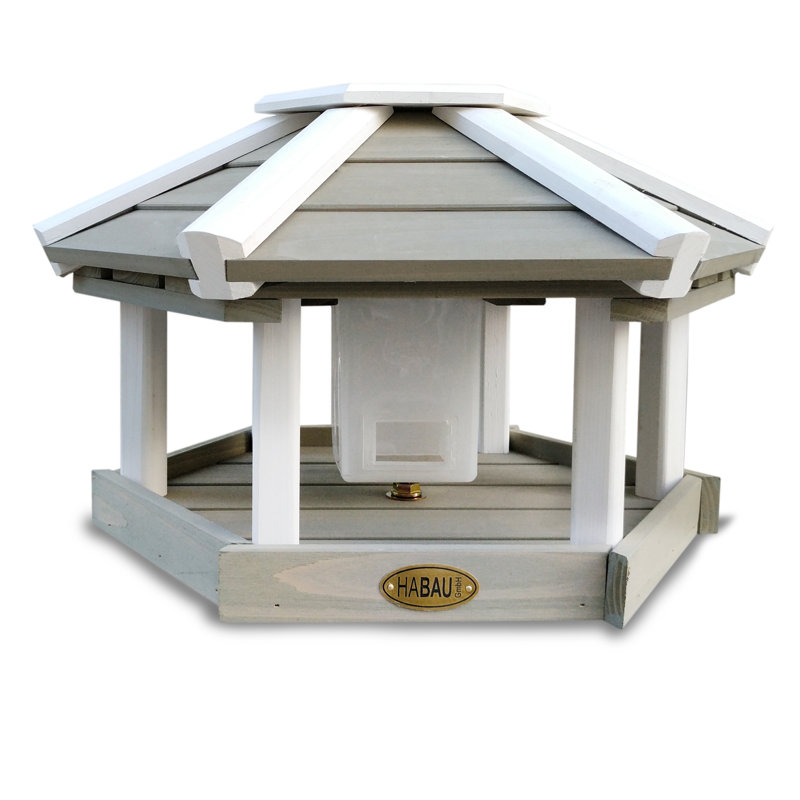 Wood Freestanding Tray Bird Feeder