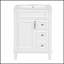 Meuble-lavabo de 24 pouces avec lavabo en céramique, armoire de rangement compacte, conception moderne avec 2 tiroirs et tablette réglable-1826980685