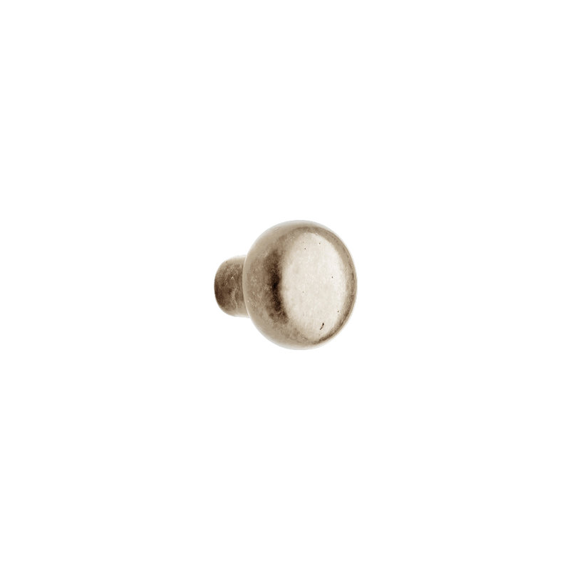 Bronze Mushroom Knob, White Bronze Light