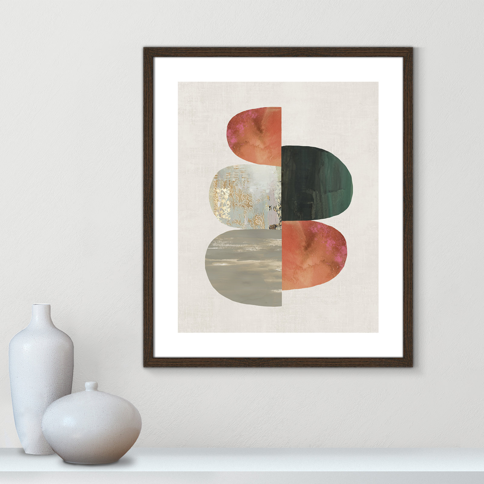 Evolving Energy II by Tom Reeves - Print, Framed Print, 25.5" H x 21.5" W, Walnut