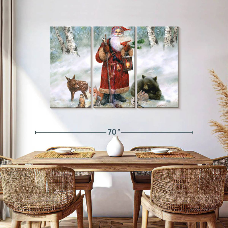 Père Noël Lelend Woodland, H 36 po x l 57 po